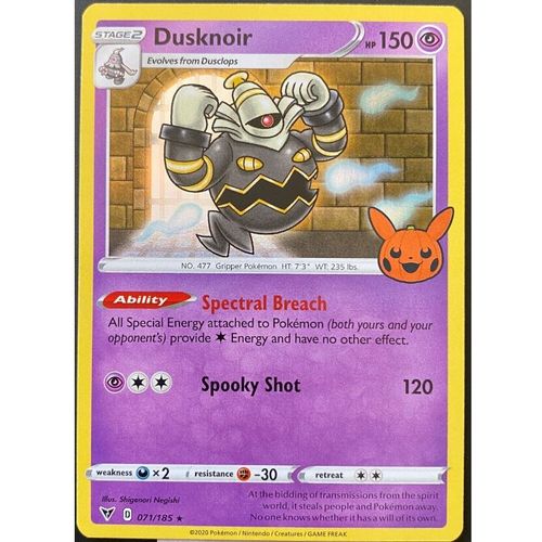 Pokemon Halloween 2023 Trick Or Trade Noctunoir Holo