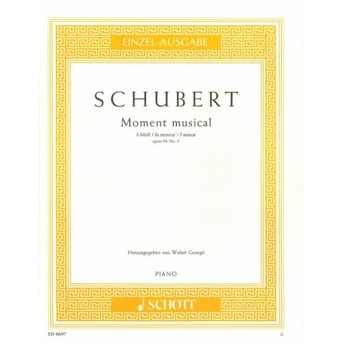 Schubert Moment Musical Opus 94 N° 3 Einzel