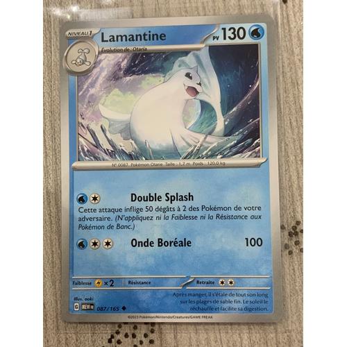 Carte Pokémon -Lamantine -087/165-Ev 3,5 New 151