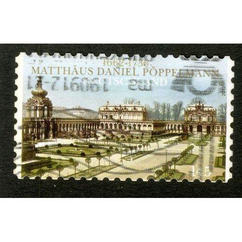 Timbre Oblitéré Deutschland, Matthäus Daniel Pöppelmann 1662-1736, 2012, 145