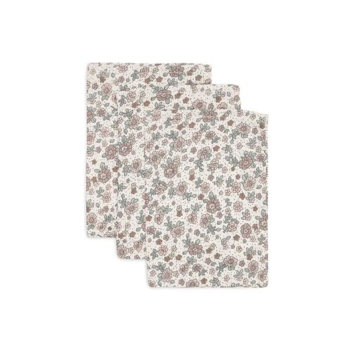 Lot De 3 Gants De Toilette Gaze Coton Retro Flowers - Jollein