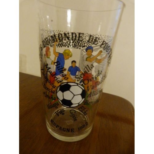Verre Coupe Du Monde De Foot Espagne 1982