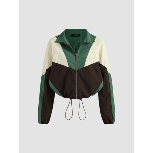 Veste Femme À Blocs De Couleurs Avec Cordon De Serrage Taille S Marque Cider