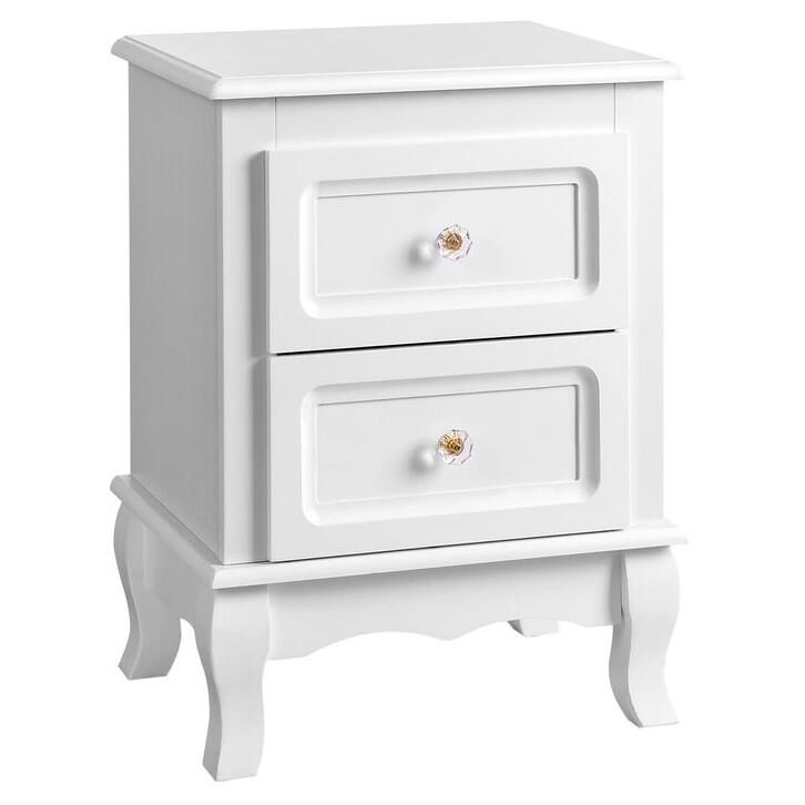 Table de chevet blanche