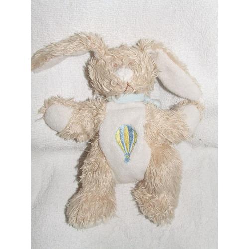 Lapin Bengy Mongolfiere Beige Bleu Jaune