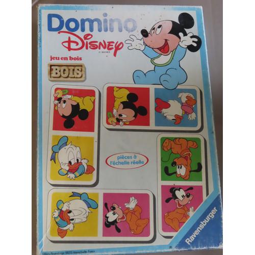 Ancien Jeu De Domino En Bois Disney