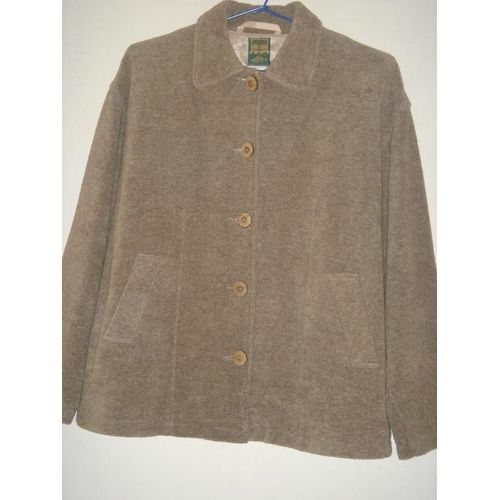 Veste Maille Bouclette Beige Ubak