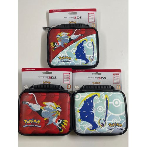 Lot De 3 Pochette Officiel Pokémon Nintendo 3ds 3ds Xl 2ds New 2ds Dsi Ds Lite Étui Housse Protection Transport