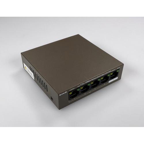 Tenda 5-Port Ethernet 10/100Mbps PoE Switch - TEF1105P-4-63W