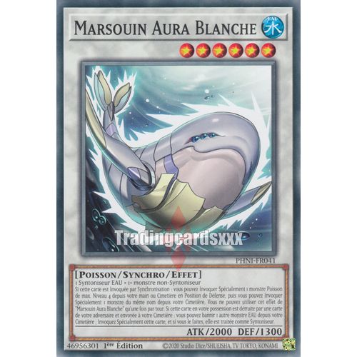 Yu Gi Oh Phni Fr041 Marsouin Aura Blanche