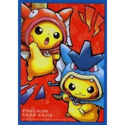 1 Protège-Carte Pikachu Poncho - Magicarpe Et Léviator - Pokemon Center Hiroshima Exclusif (2015)