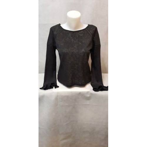 Top Noir Manches Longues Femme Lovie&co Paris Taille M