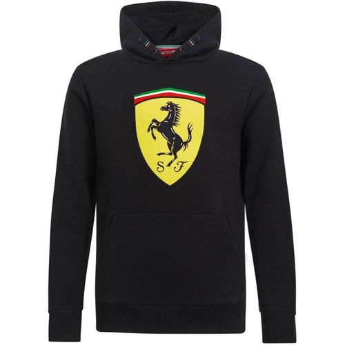 Sweat À Capuche Bouclier Noir Pour Enfant - Puma Scuderia Ferrari Formule 1