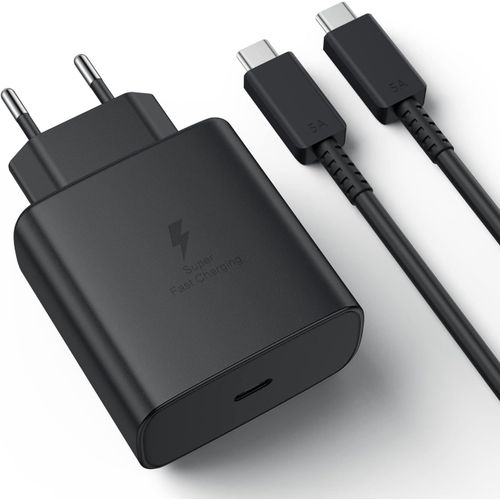 Chargeur Rapide 45W Adaptateur Secteur et 2M Câble USB C vers USB C Type C PPS Prise Universel Mural pour Samsung S22/Z Flip 4/Z Fold 4/S21/S20/Note 20/A52/A72/Tab