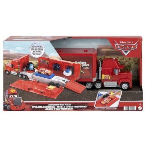 Coffret Camion Mack Transporteur Transformable 2 En 1 : Vehicule Et Atelier Tuning - Disney Pixar Cars - Set Vehicule Et Carte