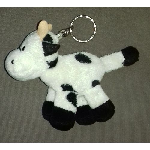 Porte-Clés Vache En Peluche