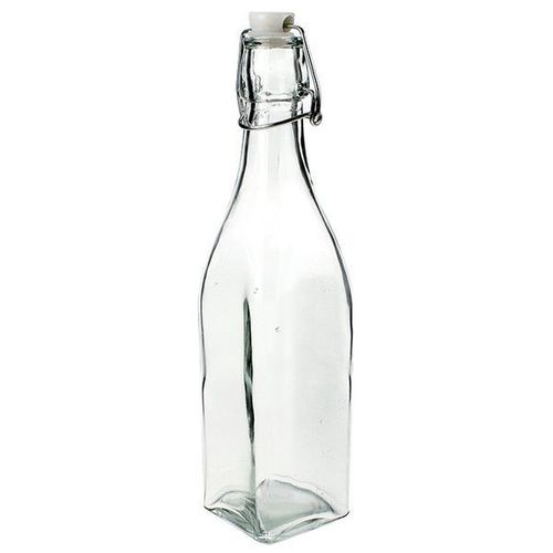Bouteille À Limonade Carrée 1.03l Avec Bouchon Blanc