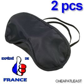 Lot De 2: Bandeau Occultant Cache Yeux - Masque De Sommeil / Nuit / Repos / Voyage