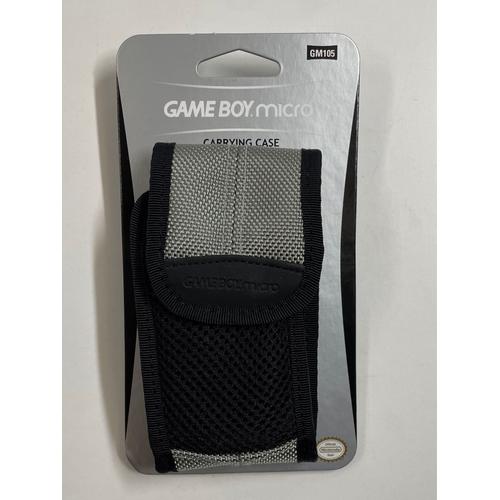 Pochette Officiel Nintendo Game Boy Micro Gbm Gris Étui Housse Protection 