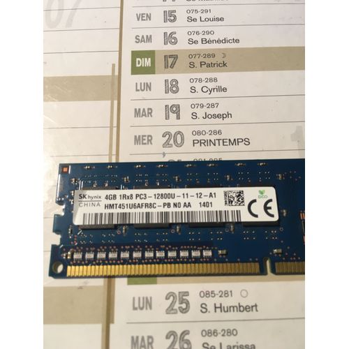 memoire pc3 skhynix pc3 12800U-11-12-A1