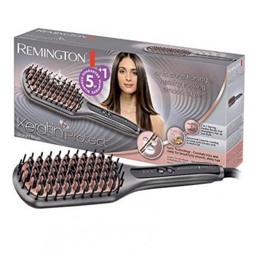 Remington Cb7480 Keratin Protect - Brosse À Cheveux Électrique - Gris Sombre/Or Rose