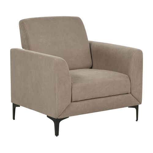 Fauteuil Fenes Tissu Taupe