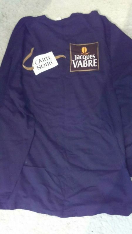 Rare T.Shirt Manches Longues : Cafe Carte Noire Jacques Vabre Neuf