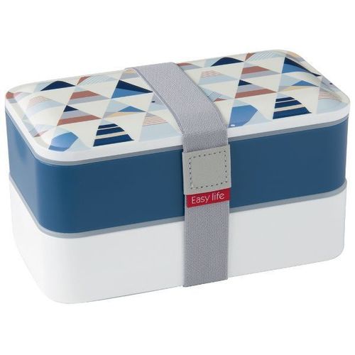 Boîte Repas 2 Compartiments Bleu - Lunch Box -