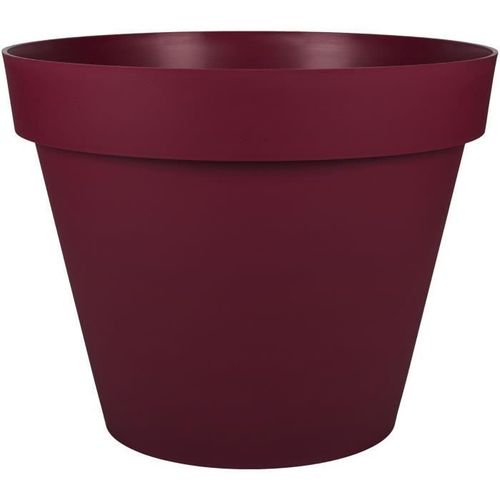 Pot De Fleur Rond Toscane Ø 60 X H.47 Cm - Rouge Bourgogne