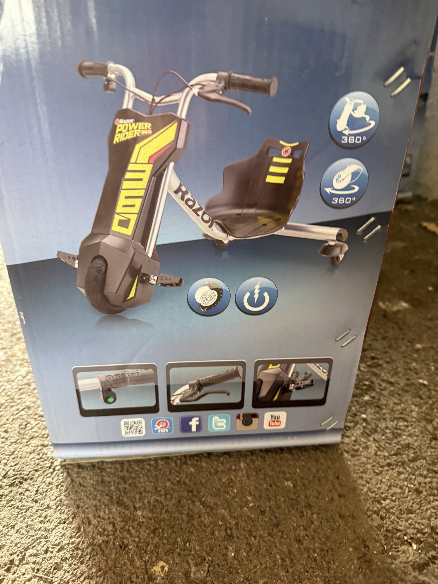 Razor Power Rider Tricycle Électrique 360