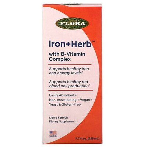 Flora Fer+Herbe Au Complexe De Vitamines B, 228 Ml 