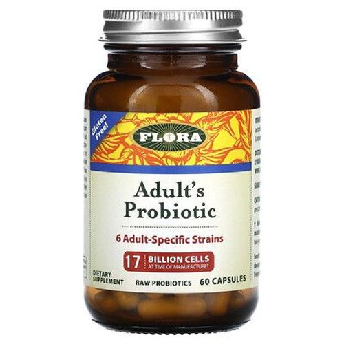 Flora Probiotique Adulte, 17 Milliards De Cellules, 60 Capsules 