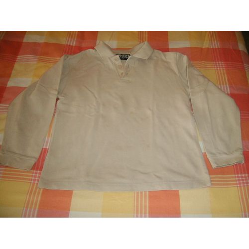 Polo Manches Longues Beige 8 Ans Dynam