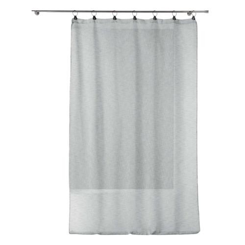 Panneau A Anneaux Rideau Voile 140 X 240 Cm Linkae Gris