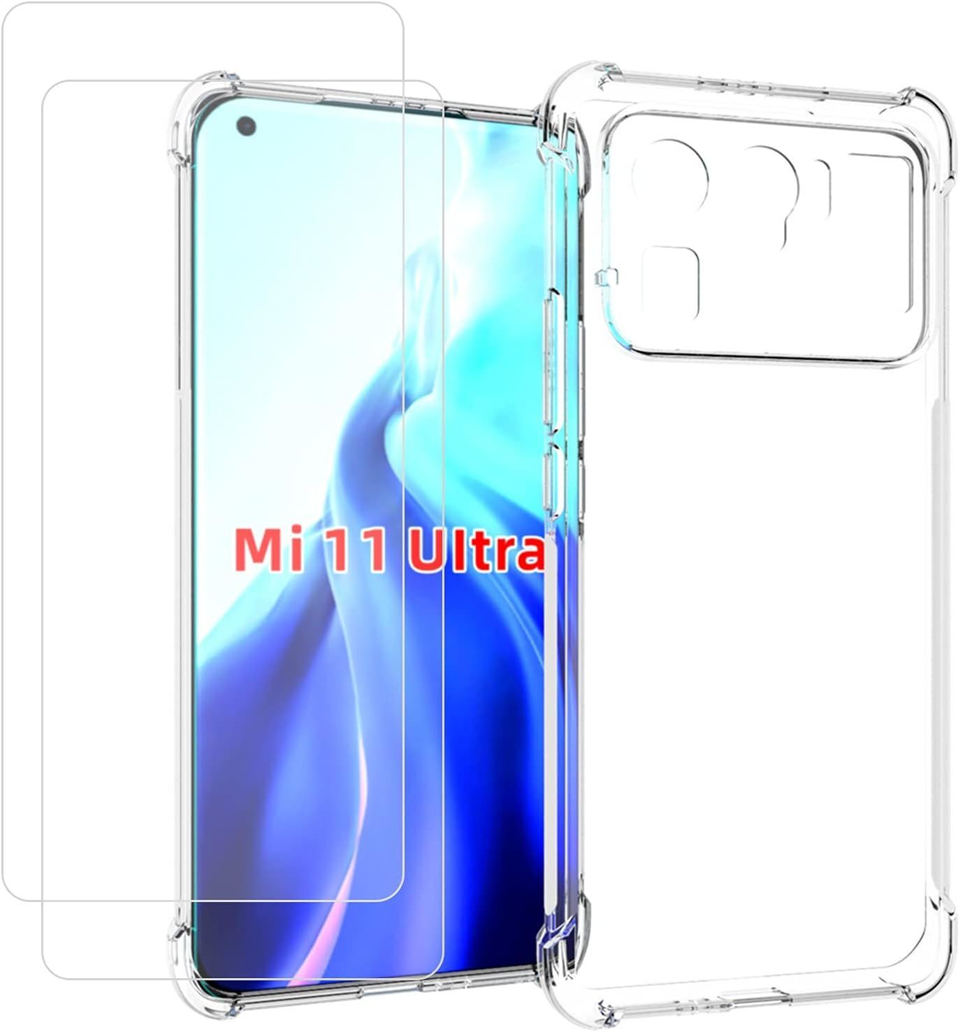 acdsgd-Coque pour Xiaomi Mi 11 Ultra + 2 x Protecteur D'écran, Ultr...
