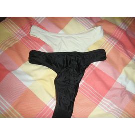 String Lot De 2 Noir Et Beige Taille 1 Decathlon