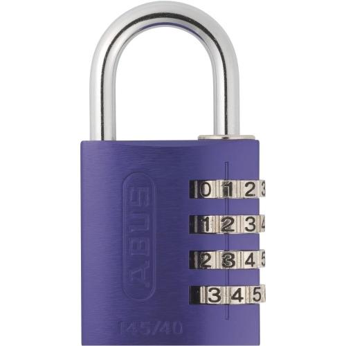 ABUS Cadenas antivol à combinaison 4 Chiffres ? violet 145/40