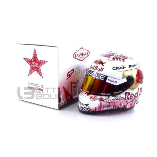 Mini Helmet 1/2 Sp-Mh-2-2023-Lv Casque Sergio Perez - Las Vegas Gp 2023 (S. Perez) Diecast Modelcar-Mini Helmet