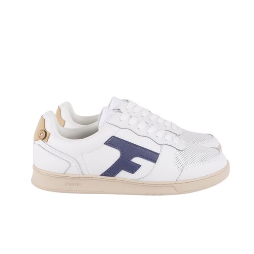 Faguo Baskets Cuir Et Suède Hazel Blanc