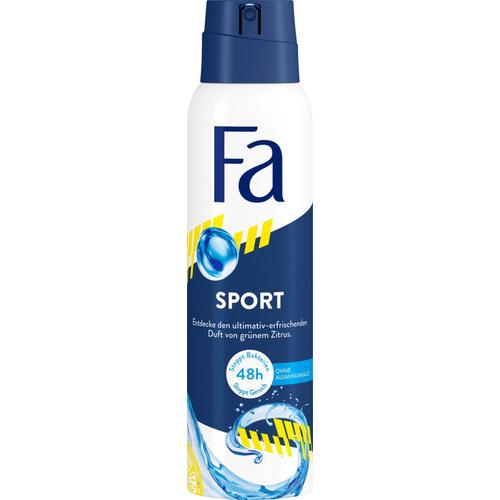 Lot De 6 Deodorant Fa Spray Sports 150 Ml 