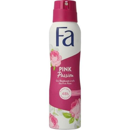 Lot De 6 Deodorant Fa Spray 150 Ml Pink Passion 
