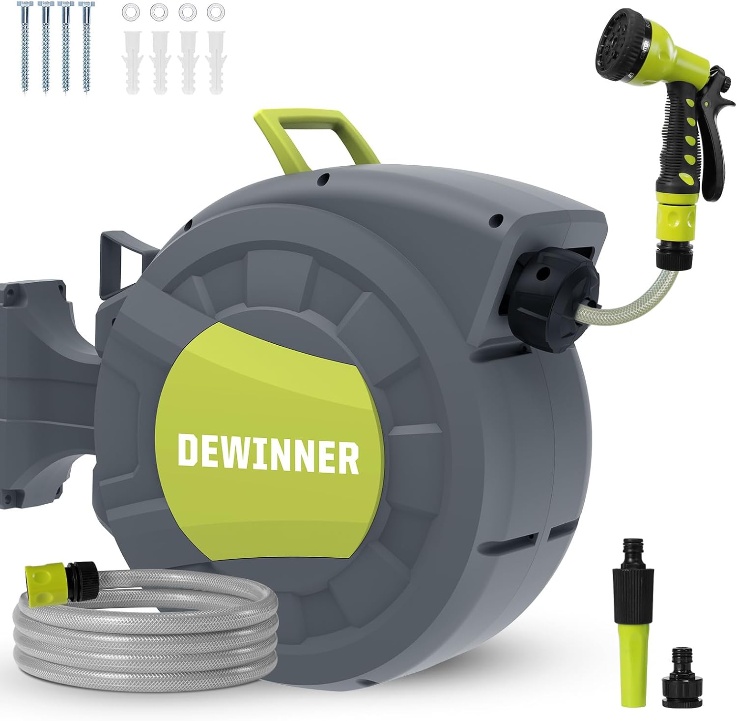 Ulteronixshop-Enrouleur de Tuyau D'arrosage 25+2M, Enrouleur Automa...