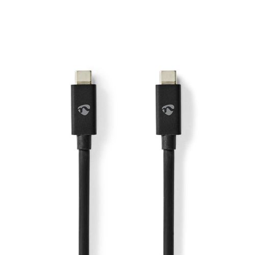 Nedis Ccgb66020bk20 Câble Usb 2 M Usb4 Gen 2x2 Usb C Cyan