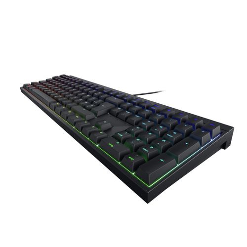 Cherry Clavier de jeu, USB, RVB, MX NOIR, noir, FR
