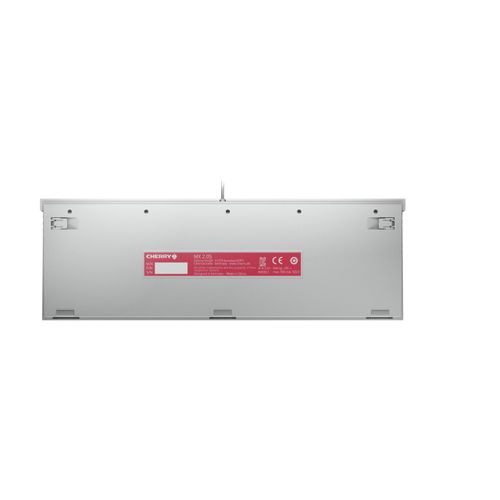 Cherry Clavier de jeu, USB, RVB, MX SILENT RED, blanc, FR