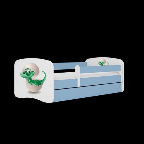 Lit Babydreams Petit Dinosaure Bleu Sans Tiroir, Sans Matelas 160/80
