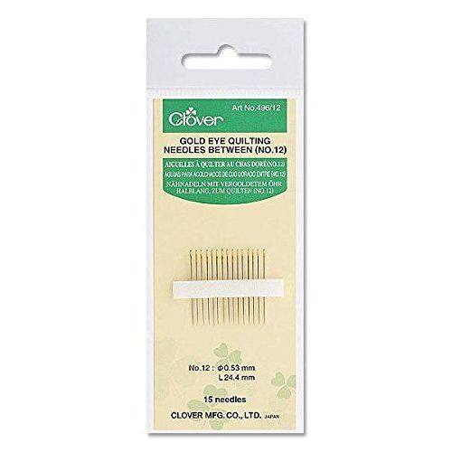 15 Aiguilles Avec Chas Doré Pour Quilting Demi-Longues - Clover