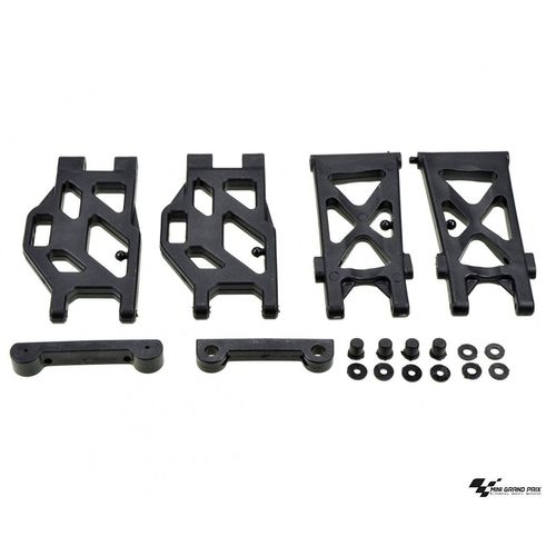 Carson 500405351 ? Modélisme Accessoires?: X10eb Bras De Suspension Set Avec Support, Avant/Arrière-Carson