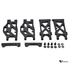 Carson 500405351 ? Modélisme Accessoires?: X10eb Bras De Suspension Set Avec Support, Avant/Arrière-Carson