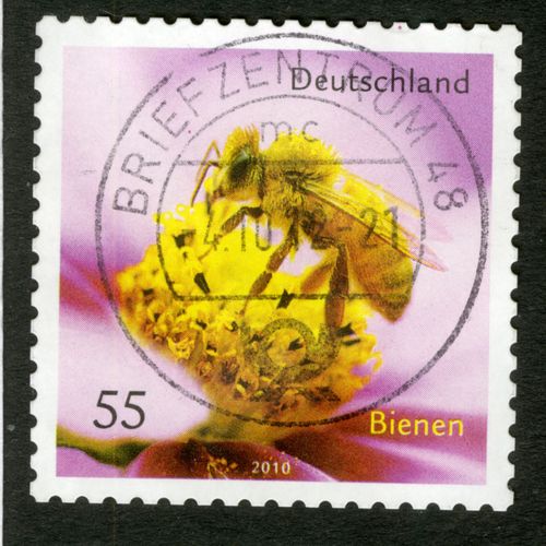 Timbre Oblitéré Deutschland, Bienen, 2010, 55